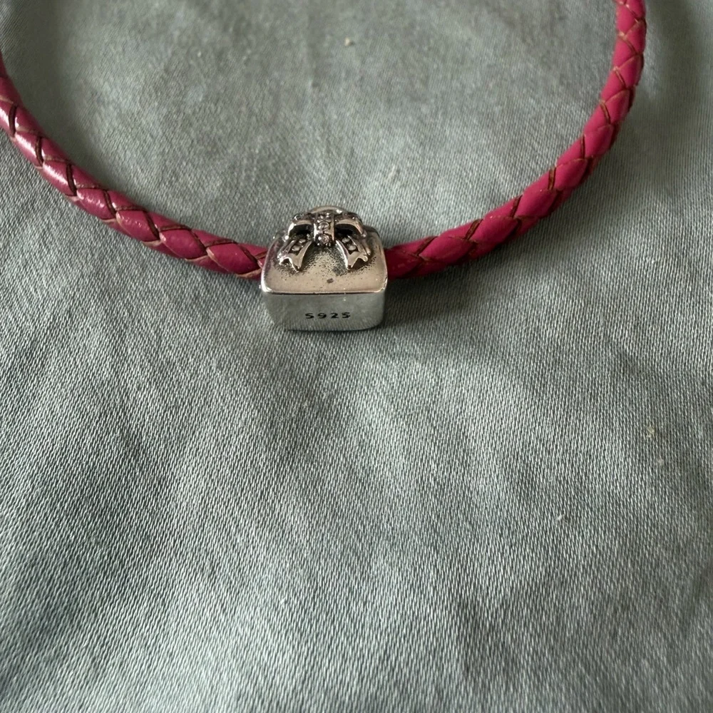 Silver Hand Bag Charm with Bow